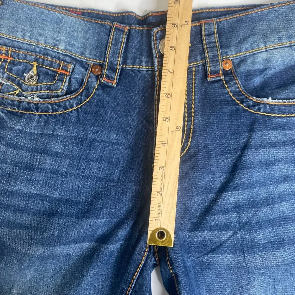 True Religion Ricki Jeans Mens Size 25X32 Dark Wash Relaxed Straight 207444‎ NWT